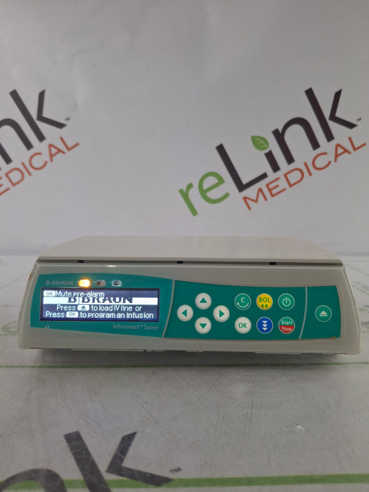 B. Braun Infusomat Space w/Pole Clamp & AC Adapter Infusion Pump