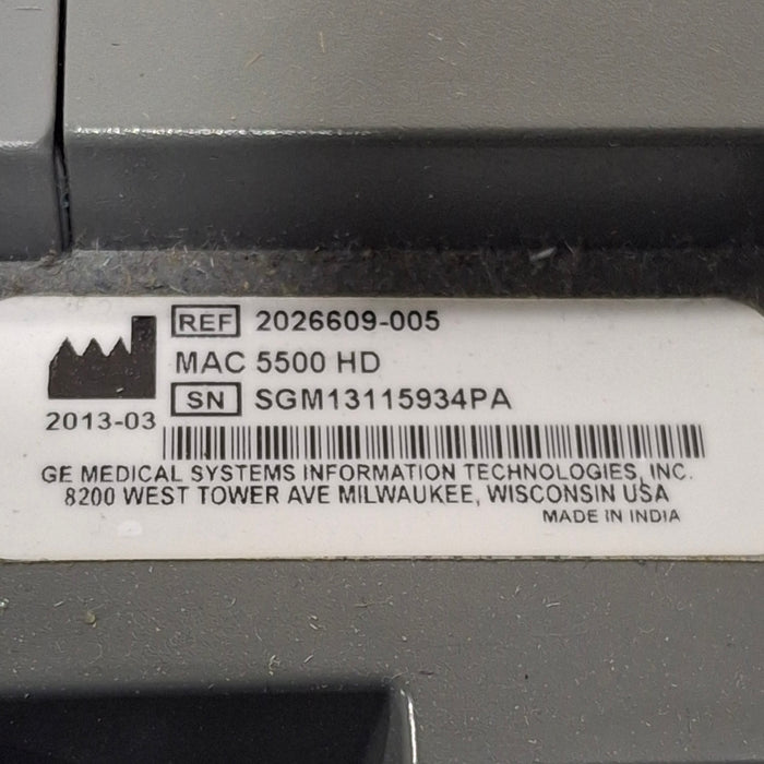 GE Healthcare GE Healthcare MAC 5500 HD ECG without CAM Module Cardiology reLink Online