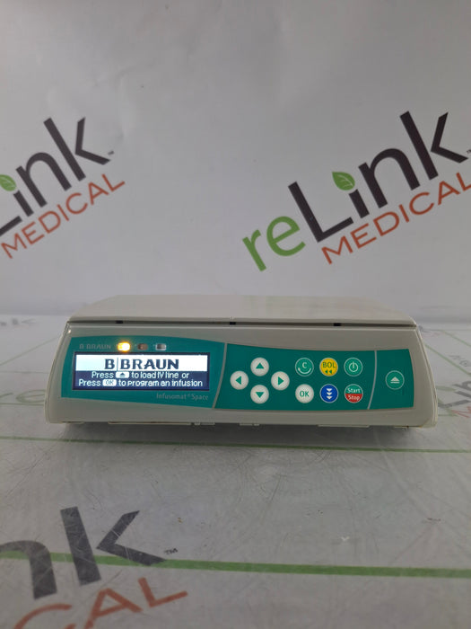 B. Braun Infusomat Space w/Pole Clamp & AC Adapter Infusion Pump