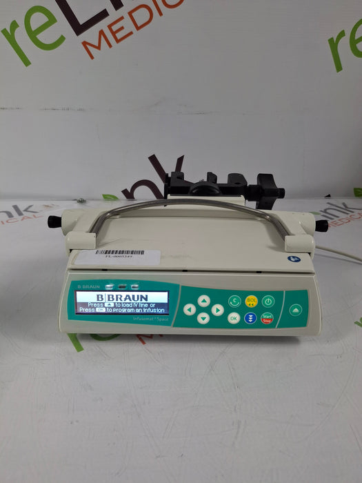 B. Braun Infusomat Space w/Pole Clamp & AC Adapter Infusion Pump
