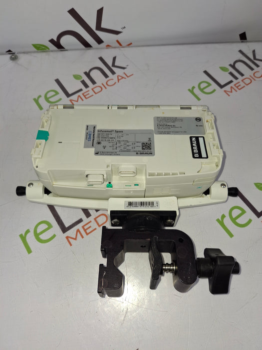 B. Braun Infusomat Space w/Pole Clamp & AC Adapter Infusion Pump