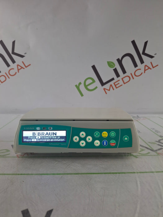 B. Braun Infusomat Space w/Pole Clamp & AC Adapter Infusion Pump