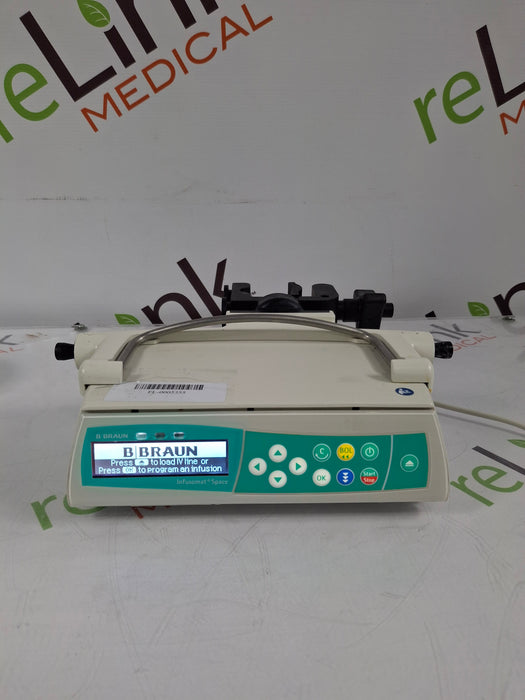 B. Braun Infusomat Space w/Pole Clamp & AC Adapter Infusion Pump
