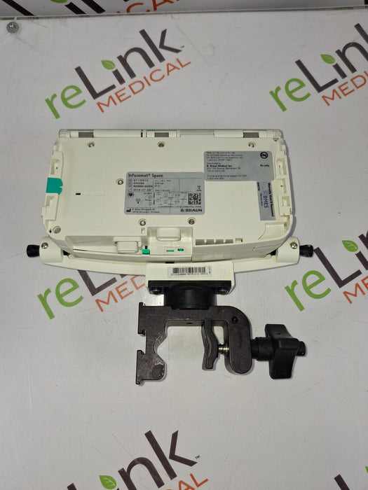 B. Braun Infusomat Space w/Pole Clamp & AC Adapter Infusion Pump