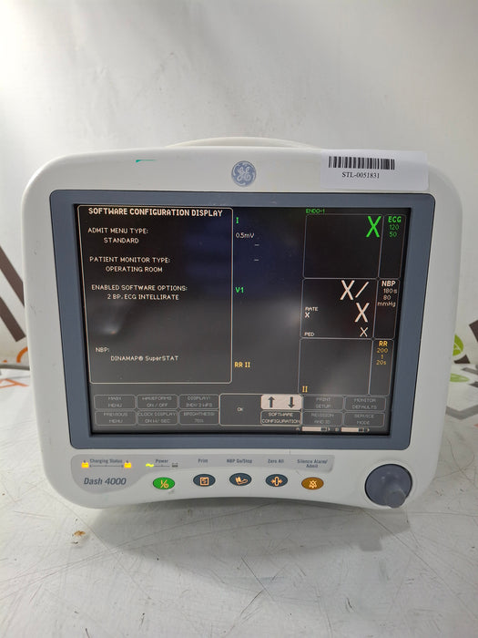 GE Healthcare Dash 4000 - GE/Nellcor SpO2 Patient Monitor