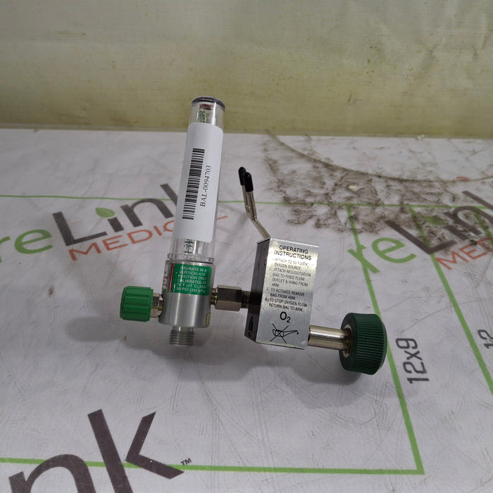 Allied Medical Timeter Oxygen Flowmeter