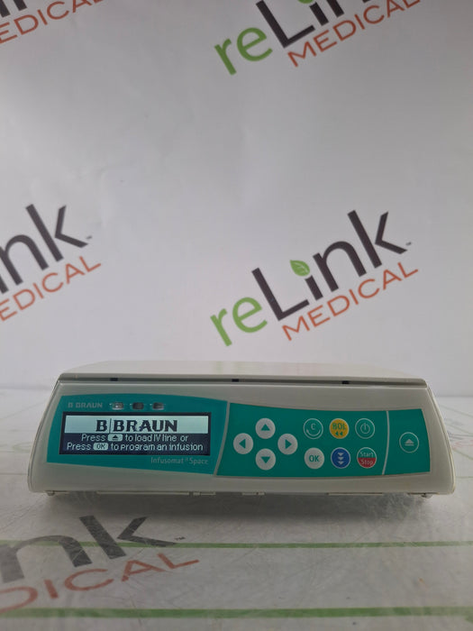 B. Braun Infusomat Space w/Pole Clamp & AC Adapter Infusion Pump