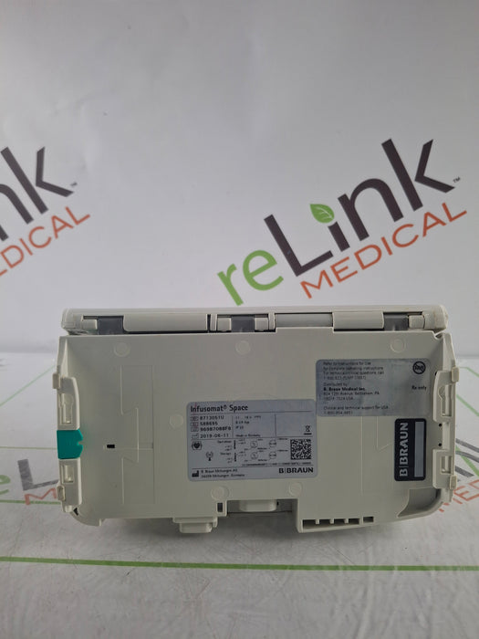 B. Braun Infusomat Space w/Pole Clamp & AC Adapter Infusion Pump