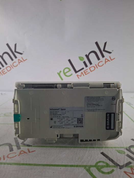 B. Braun Infusomat Space w/Pole Clamp & AC Adapter Infusion Pump