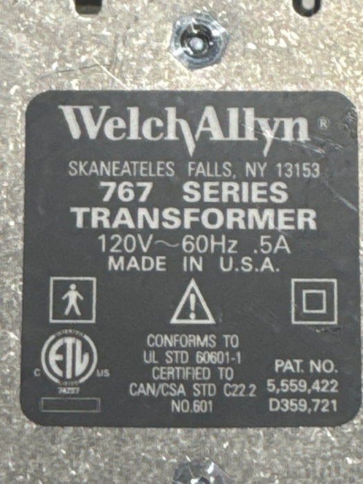 Welch Allyn 767 Series Transformer without Heads