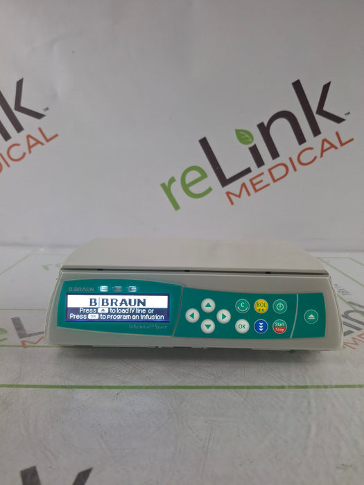 B. Braun Infusomat Space w/Pole Clamp & AC Adapter Infusion Pump