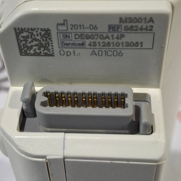 Philips M3001A-A01C06 Fast SpO2, NIBP, ECG, Temp, IBP MMS Module