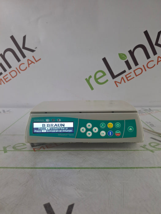 B. Braun Infusomat Space w/Pole Clamp & AC Adapter Infusion Pump