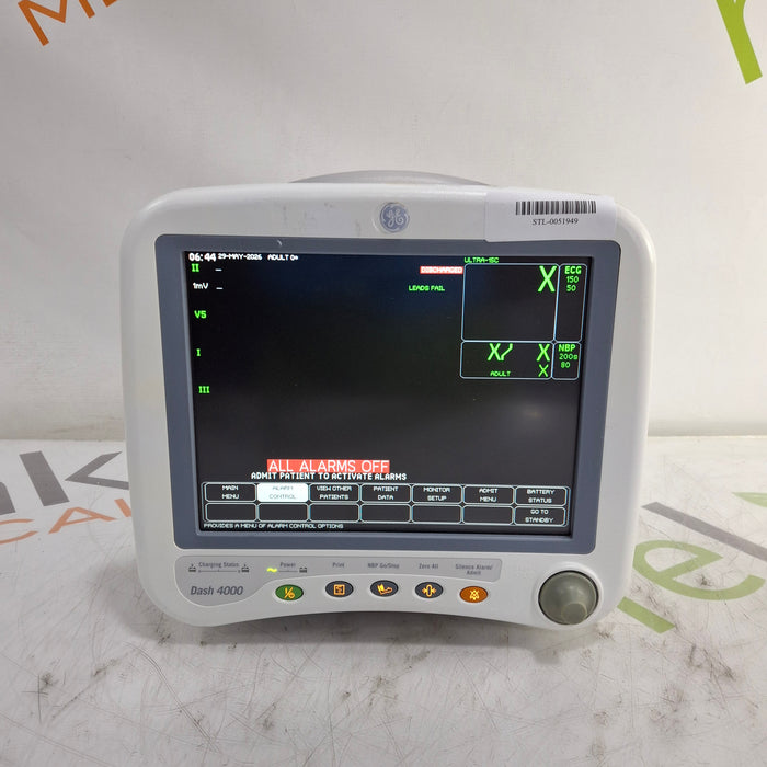 GE Healthcare Dash 4000 - Masimo SpO2 Patient Monitor