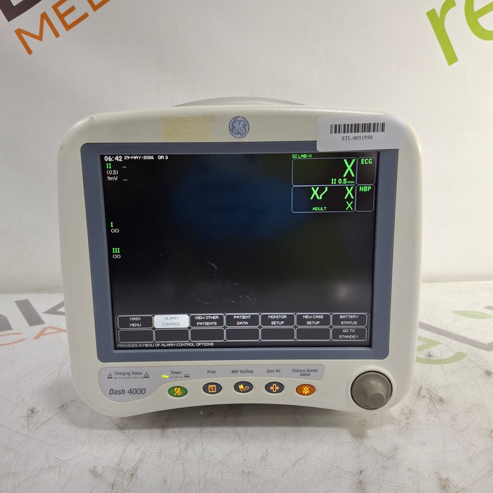 GE Healthcare Dash 4000 - Masimo SpO2 Patient Monitor