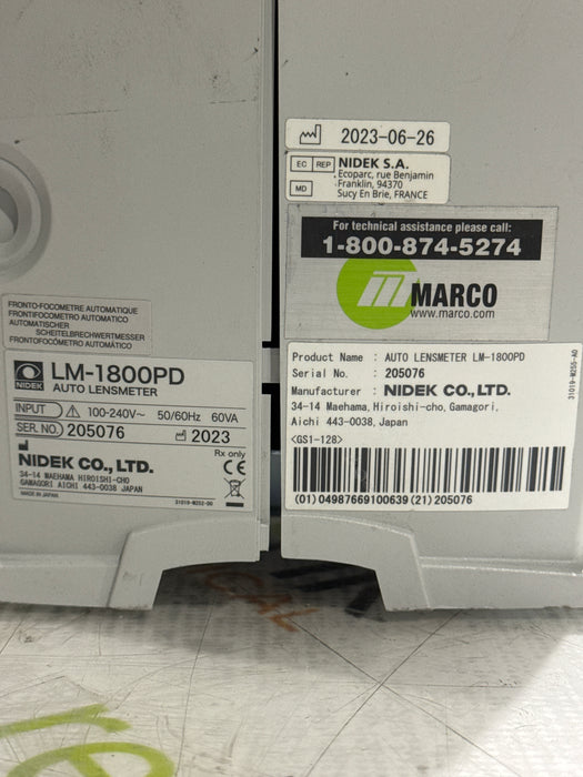 Nidek LM-1800PD Auto Lensmeter