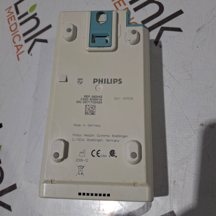 Philips M3001A-A01C06 Fast SpO2, NIBP, ECG, Temp, IBP MMS Module
