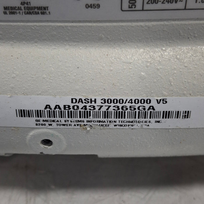 GE Healthcare Dash 4000 - Masimo SpO2 Patient Monitor