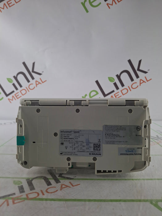 B. Braun Infusomat Space w/Pole Clamp & AC Adapter Infusion Pump