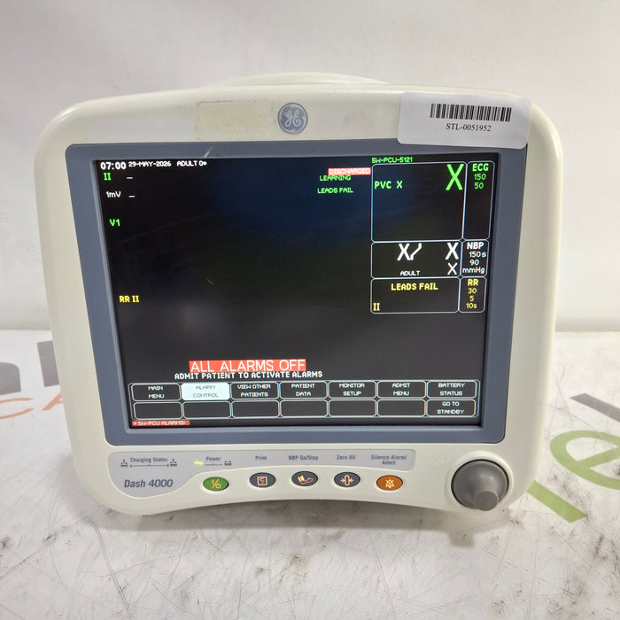 GE Healthcare Dash 4000 - Masimo SpO2 Patient Monitor