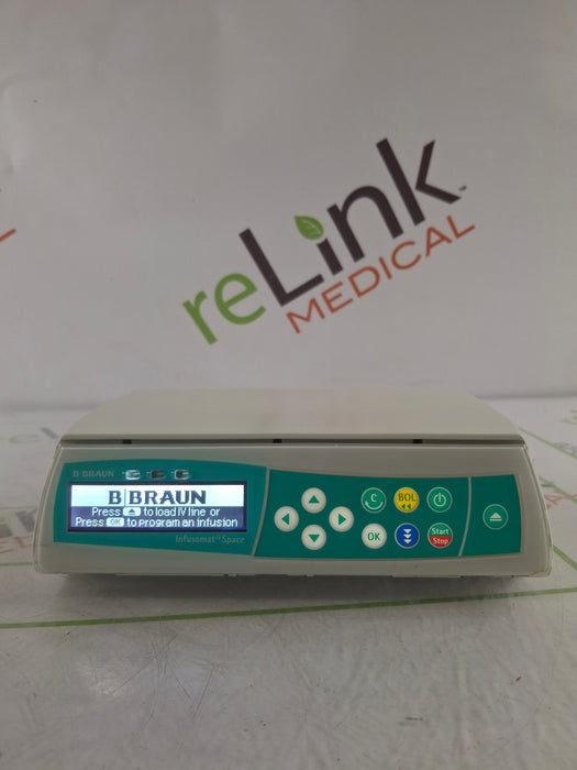 B. Braun Infusomat Space w/Pole Clamp & AC Adapter Infusion Pump