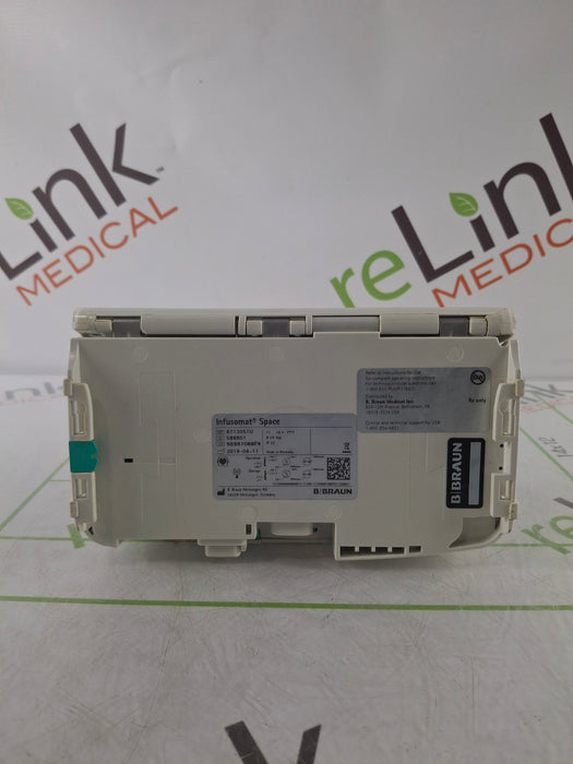 B. Braun Infusomat Space w/Pole Clamp & AC Adapter Infusion Pump