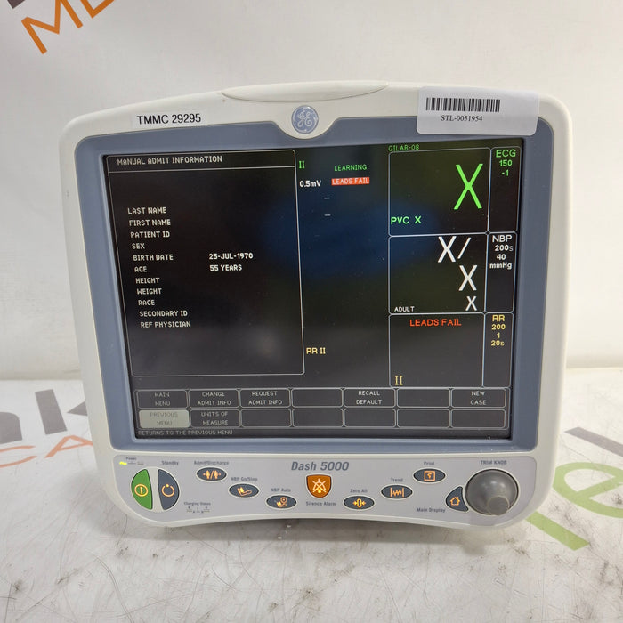 GE Healthcare GE Healthcare Dash 5000 - Masimo SpO2 Patient Monitor Patient Monitors reLink Online