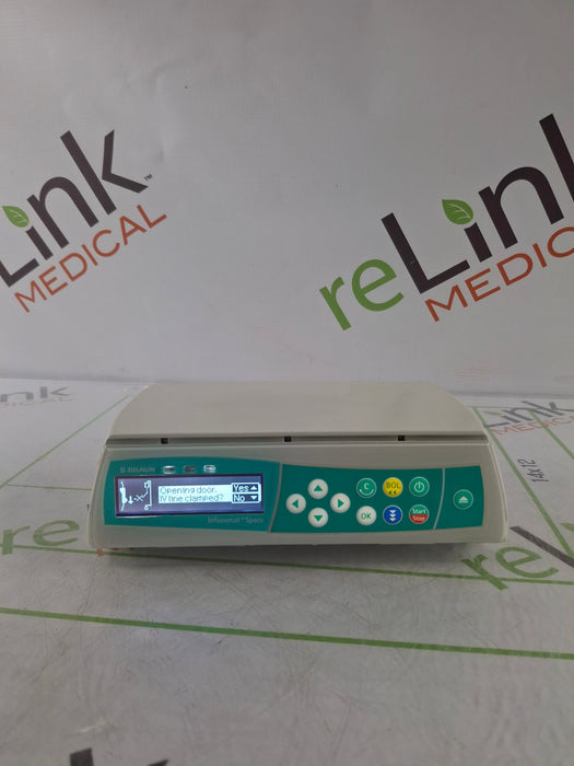 B. Braun Infusomat Space w/Pole Clamp & AC Adapter Infusion Pump