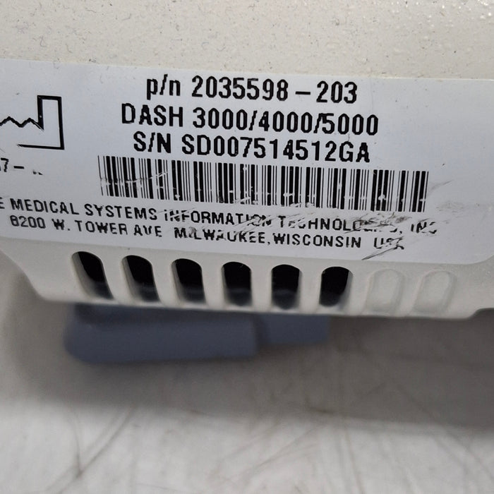 GE Healthcare Dash 4000 - Masimo SpO2 Patient Monitor
