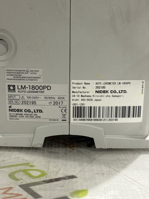 Nidek LM-1800PD Auto Lensmeter