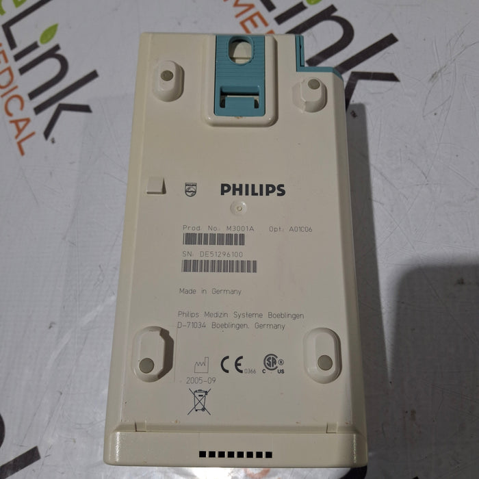 Philips M3001A-A01C06 Fast SpO2, NIBP, ECG, Temp, IBP MMS Module