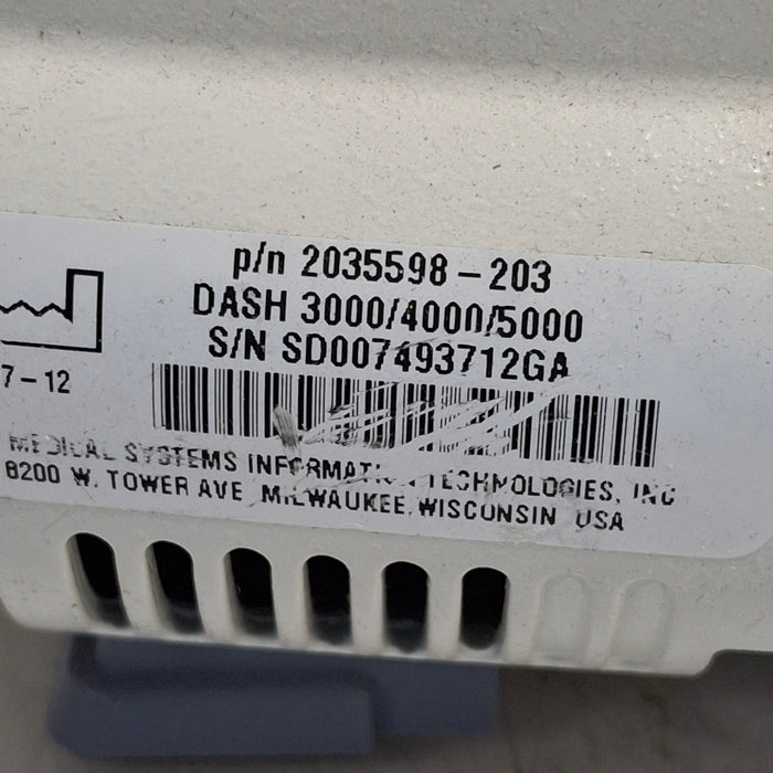 GE Healthcare Dash 4000 - Masimo SpO2 Patient Monitor