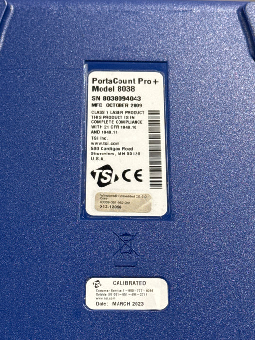 TSI PortaCount Pro+ 8038 Fit Tester
