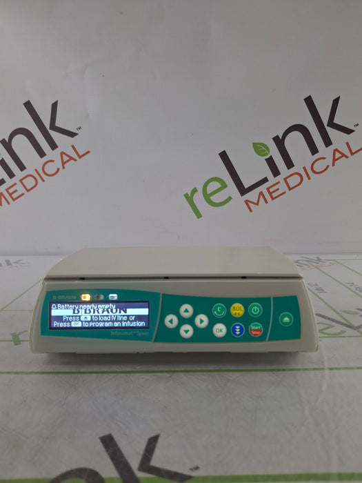 B. Braun Infusomat Space w/Pole Clamp & AC Adapter Infusion Pump