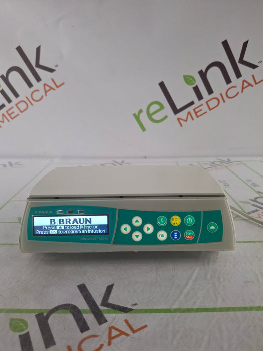 B. Braun Infusomat Space w/Pole Clamp & AC Adapter Infusion Pump