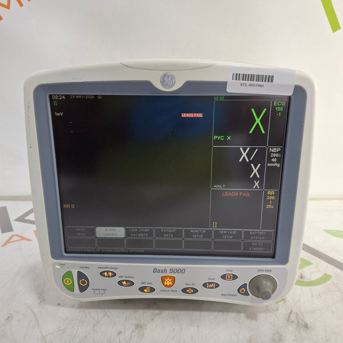 GE Healthcare Dash 5000 - Masimo SpO2 Patient Monitor