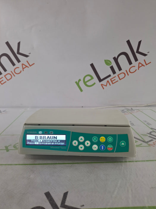 B. Braun Infusomat Space w/Pole Clamp & AC Adapter Infusion Pump