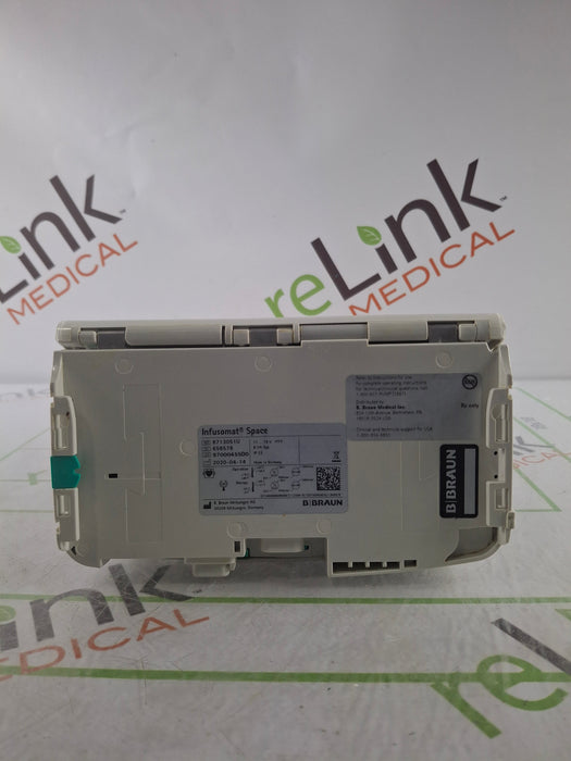 B. Braun Infusomat Space w/Pole Clamp & AC Adapter Infusion Pump
