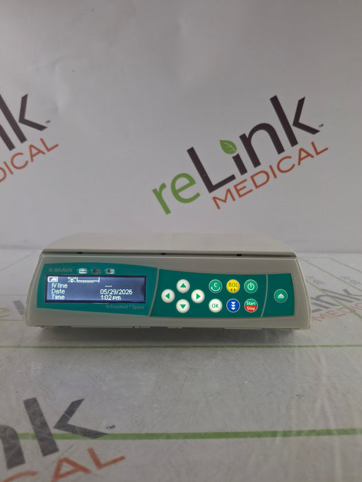 B. Braun Infusomat Space w/Pole Clamp & AC Adapter Infusion Pump