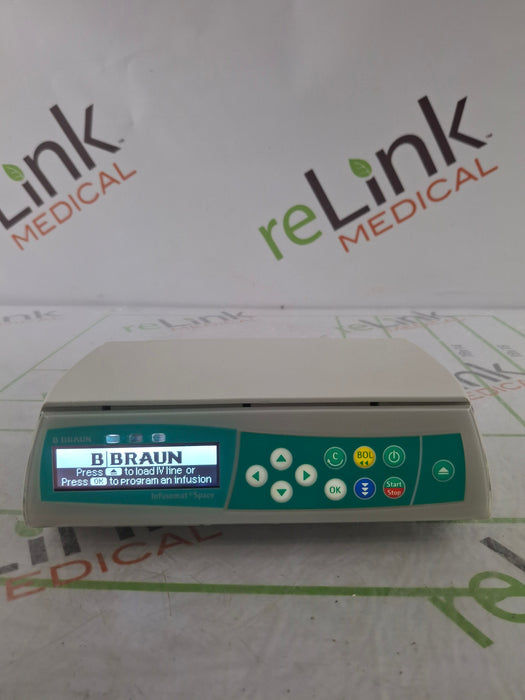 B. Braun Infusomat Space w/Pole Clamp & AC Adapter Infusion Pump