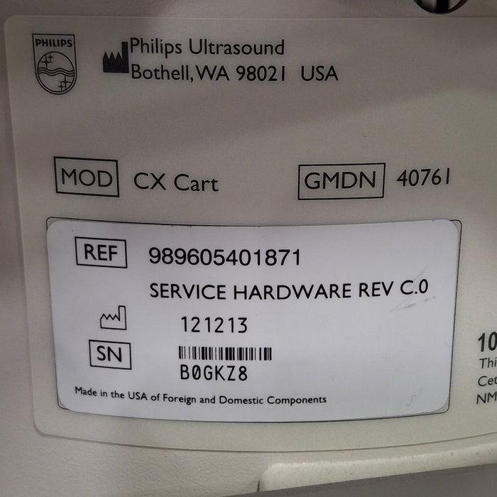 Philips CX Ultrasound Cart