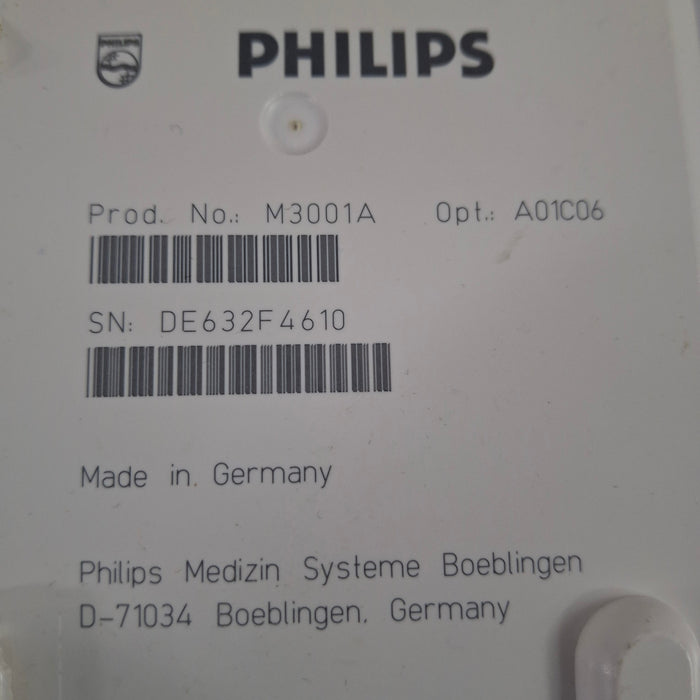 Philips M3001A-A01C06 Fast SpO2, NIBP, ECG, Temp, IBP MMS Module