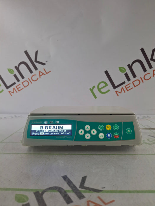 B. Braun Infusomat Space w/Pole Clamp & AC Adapter Infusion Pump