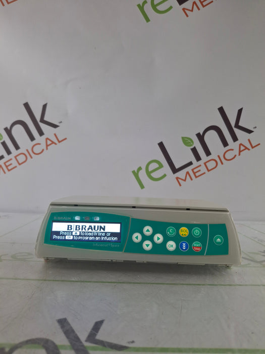 B. Braun Infusomat Space w/Pole Clamp & AC Adapter Infusion Pump