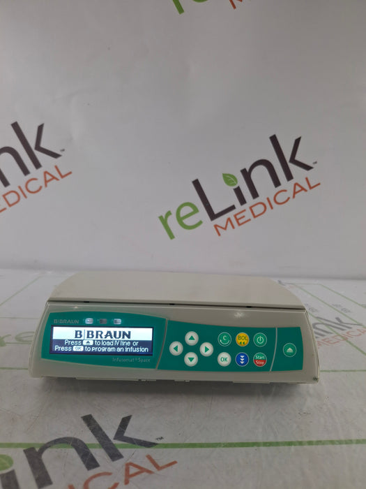 B. Braun Infusomat Space w/Pole Clamp & AC Adapter Infusion Pump