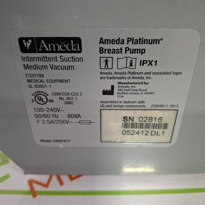 Ameda Platinum Breast Pump