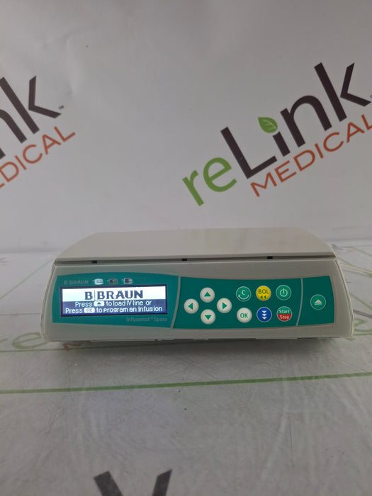 B. Braun Infusomat Space w/Pole Clamp & AC Adapter Infusion Pump
