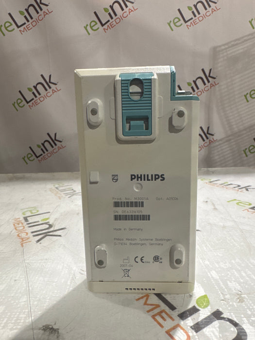 Philips M3001A-A01C06 Fast SpO2, NIBP, ECG, Temp, IBP MMS Module