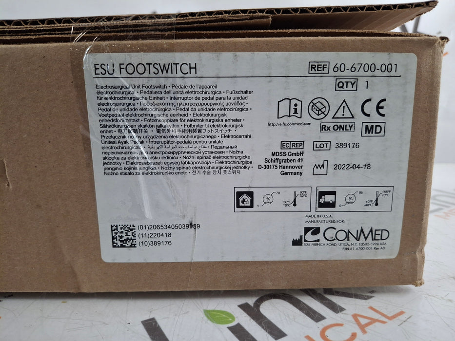 ConMed 60-6700-001 Footswitch