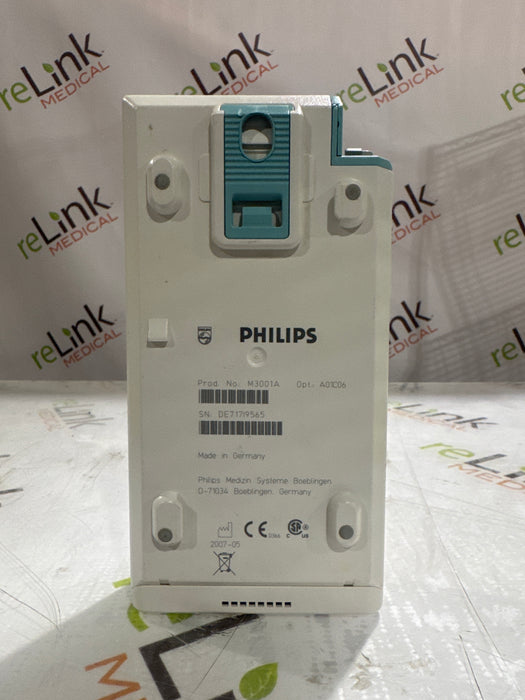Philips M3001A-A01C06 Fast SpO2, NIBP, ECG, Temp, IBP MMS Module